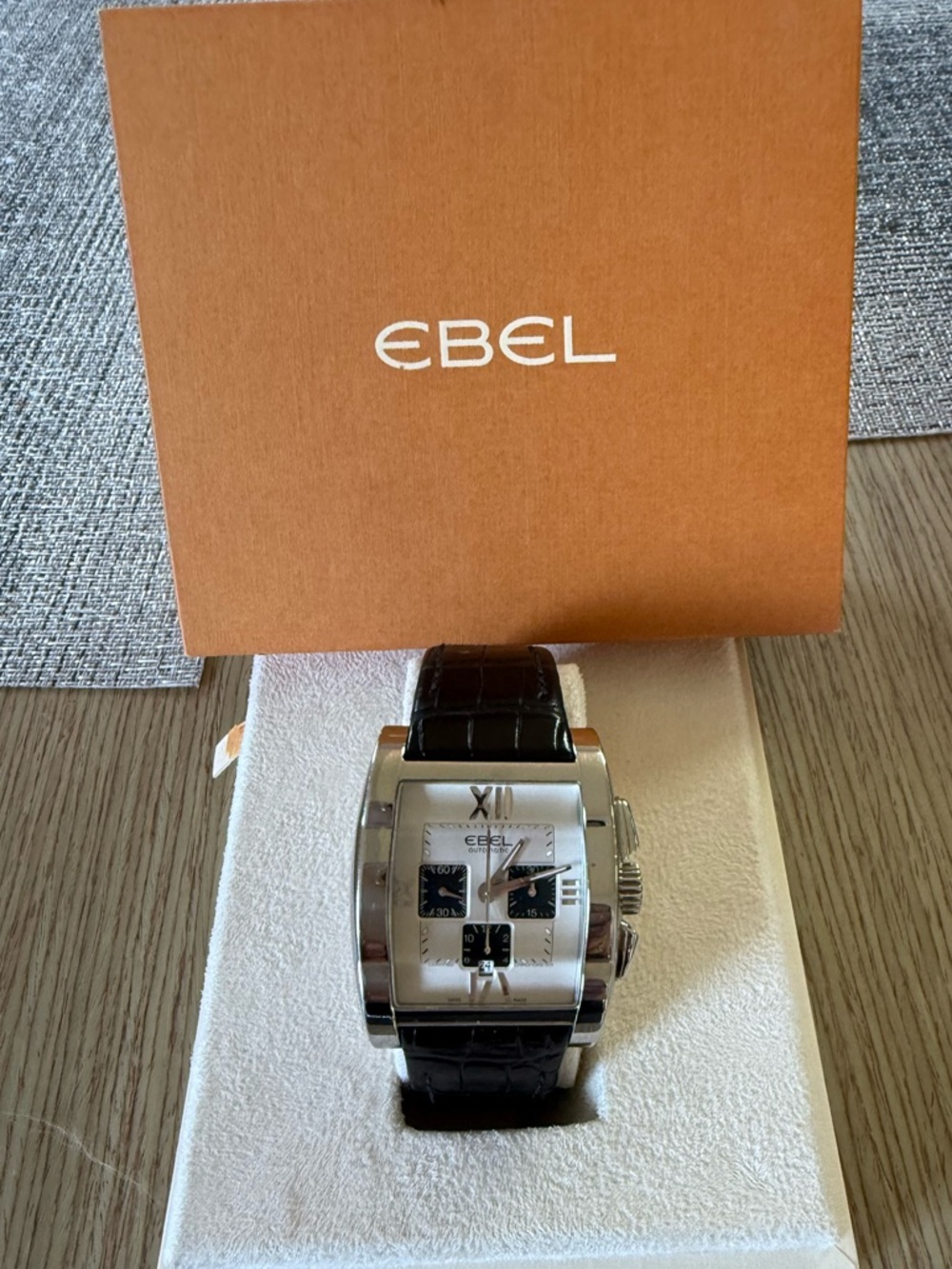 Gently Used EBEL Tarawa Chronograph Stainless Steel Watch (E9137J40)